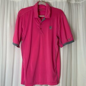 Nike Tour Performance Golf Dri-Fit Pink Polo Shirt